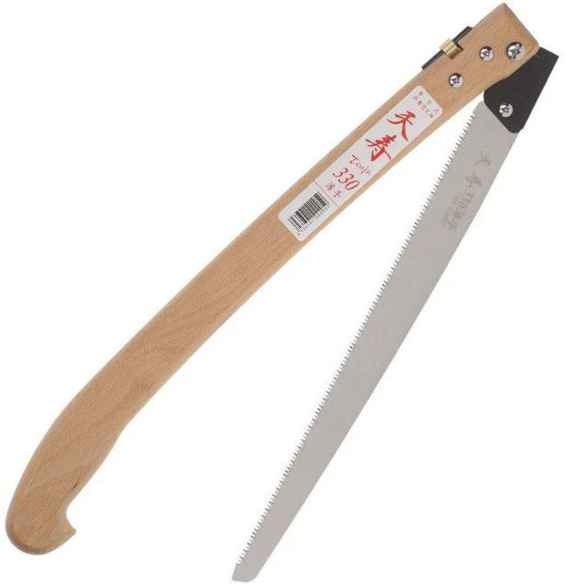 접이식 조경나무톱 원예 가지치기 천수톱 전지 전정 캠핑, 1개, 중간 두께 335 톱날 손잡이없음, 기본 색상