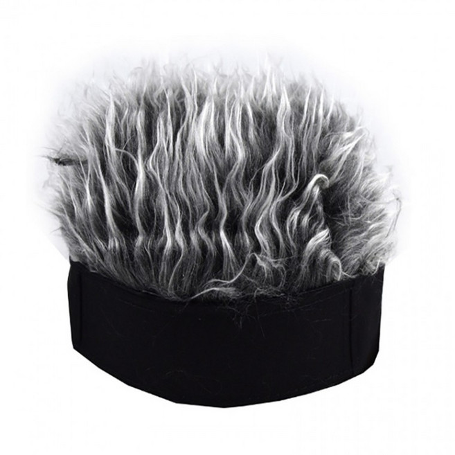 비니 가발 그레이 색상 머리 파티 재밌는 엽기 개성 스파이크 짧은, 단품, 1개