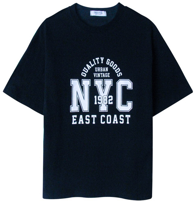 크로젬 주니어 남녀공용 NYC 오버핏 반팔티 CRZTSJ 253