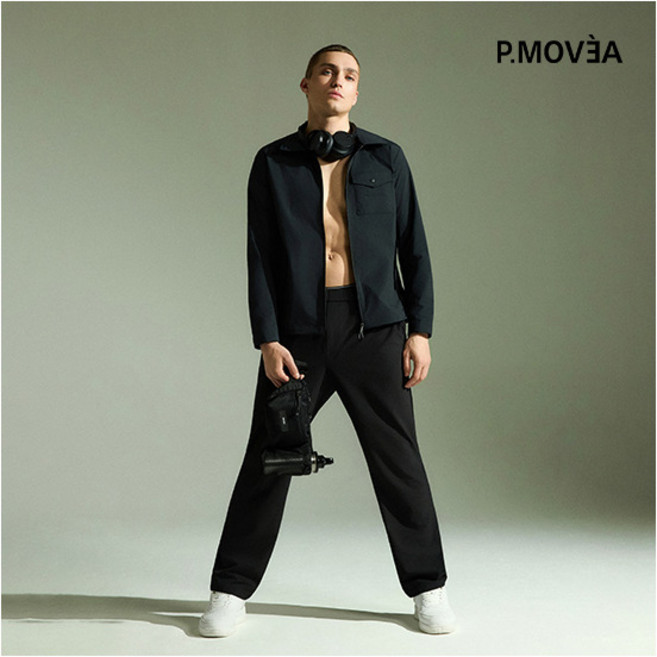 [P.MOVƎ̀A] (피무베아) 26SS 남성 씬 테크 밴딩 팬츠 2종