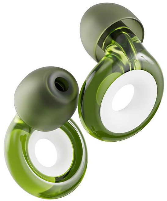 루프 인게이지 2 플러스 이어 플러그는 소셜 모임 업무 대화 육아 및 민감성을 위한 명확한 연설로 매일 소음을 완화합니다. 추가 커버리지를 위해 16dB 소음 감소 + 음소거, Green