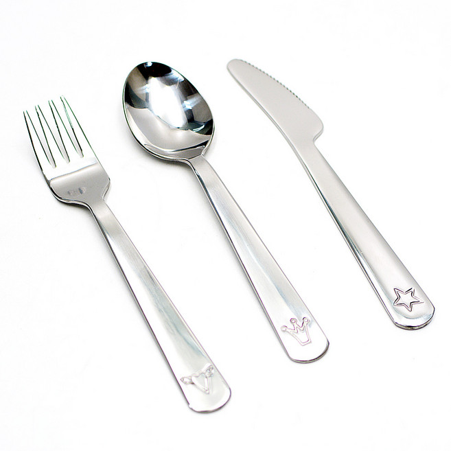 이케아 유아 스텐 식기 세트 아기 이유식 수저 포크 스푼 어린이 식사도구 3종세트