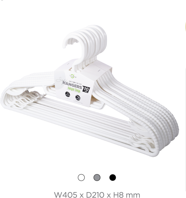리빙오보제 소프트 옷걸이, 60개, 화이트
