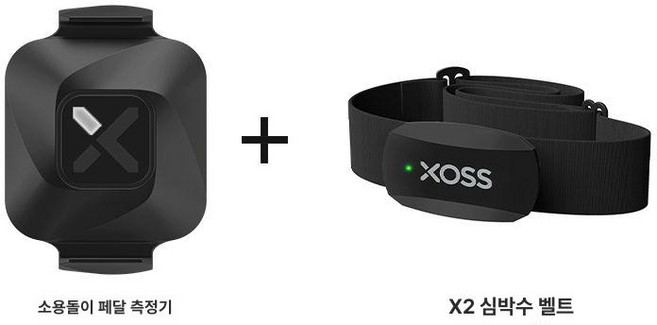 스포츠 측정기 oled 디지털 가슴 심박계 스트랩 와후 거리 거리측정기 비거리 메이트, X2 심박수 모니터 + 페달 측정기, 1개