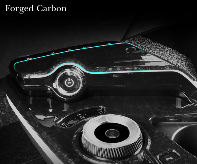 EV6 카본 커버 스크래치방지 보호 몰딩 기어패널(공조기컨트롤), 기어패널(공조기컨트롤) 1P, 포지드 카본, 기어패널(공조기컨트롤) 포지드 카본