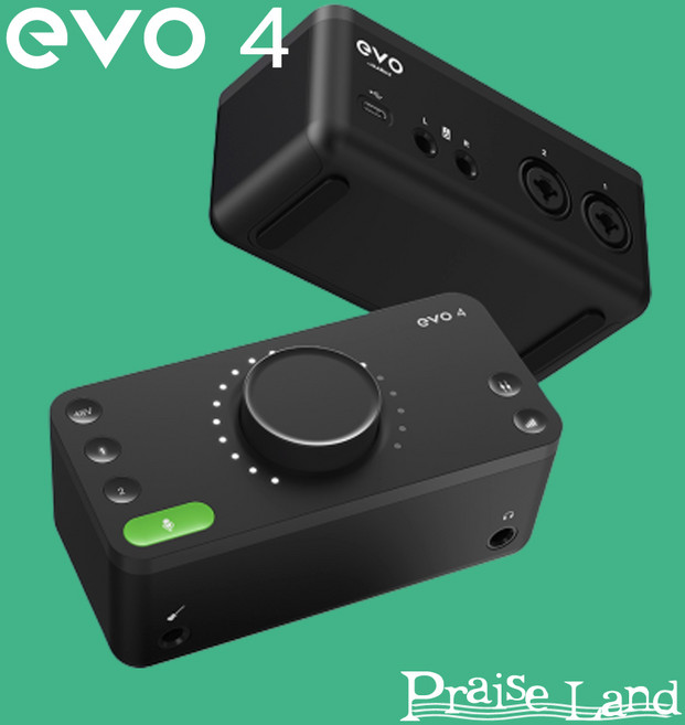 오디언트 오디오 인터페이스, EVO4 + 마이크케이블 증정, 보여진 바와 같이