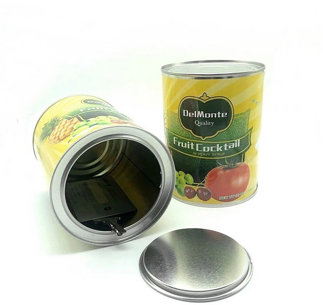 나만의 비밀금고를 이용하세요 책금고 디지털금고 자동비밀금고 숨겨진 구획 전환 안전 음식 캔 비밀 숨김, 한개옵션0