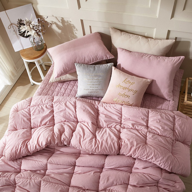 [100%오가닉] 피그먼트 워싱 건강한 차렵이불 패드