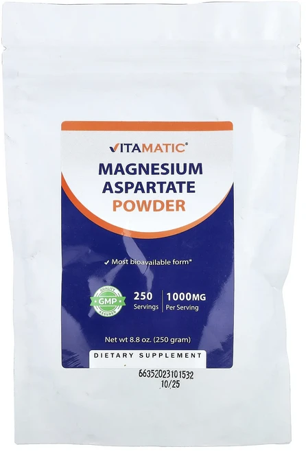 몸관리하세요 겨울입니다 Vitamatic 마그네슘 아스파테이트 분말 250g(8.8oz) 특별관리진행, Vitamatic마그네슘아스파테이트분말250g88oz, 250g, 1개 - 쿠팡