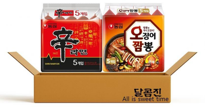 농심 오징어짬뽕5개 + 신라면5개, 10개