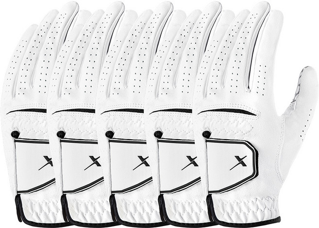 기어엑스 H561 리자드 논슬립 골프장갑 흰색 남성용 왼손 5P, 5개, 화이트
