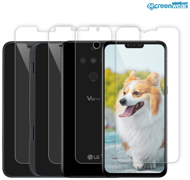 LG V50 ThinQ 지문방지 + 후면 + 듀얼스크린 외부보호필름 4종, 방탄+후면+듀얼스크린 풀세트, 1개