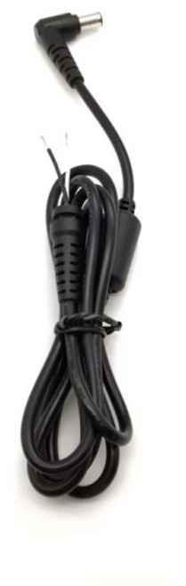 20pcs 6.0x4.4mm/6.0*4.4mm DC 팁 플러그 전원 공급 장치 케이블 각도 어댑터 잭 코드 소니 후지쯔 노트북, 01 About1.2m