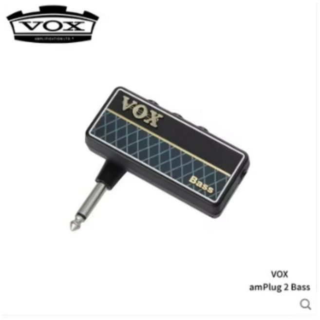 VOX amPlug 2 베이스 G2 AP2BS 기타 헤드폰 베이스 기타 앰프 3가지 게인 모드 스피커 캐비닛 에뮬레이션 Aux 입력 잭 포함, [01] 옵션1