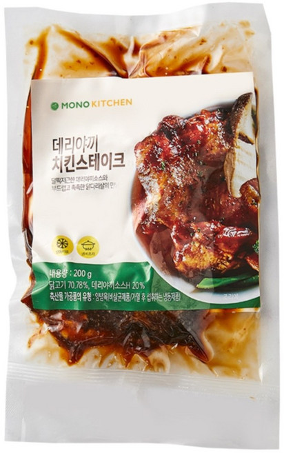 바이오마켓_모노키친 데리야끼 치킨스테이크 200g, 24개