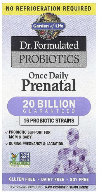 Garden of Life 어린이 유기농 프로바이오틱스+비타민c d 딸기 바나나향 30정, 1개, 기본