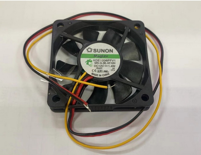 SUNON 散熱風扇 DC12V 1.4W 尺寸 60X60X10mm 型號 KDE1206PFV1