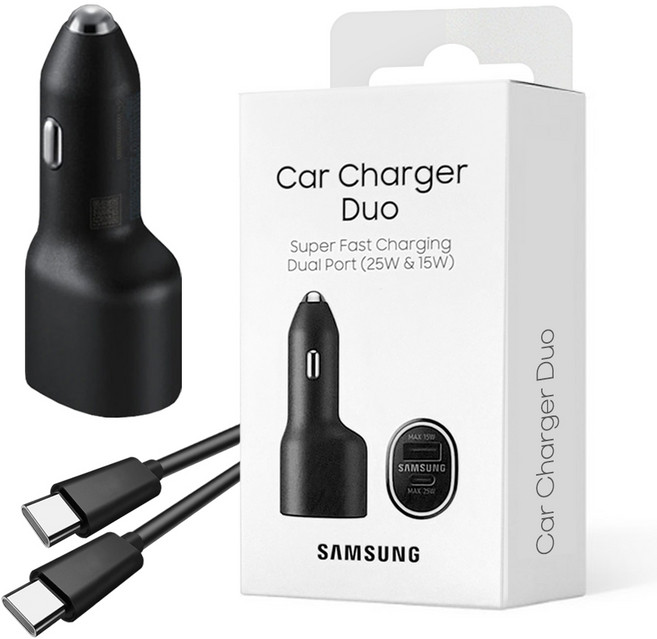 삼성 정품 차량용 충전기 고속 시거잭 USB C타입 듀얼 시가잭 40W PD 시가잭, EP-L4020 + 스링 CtoC 1.5m 케이블