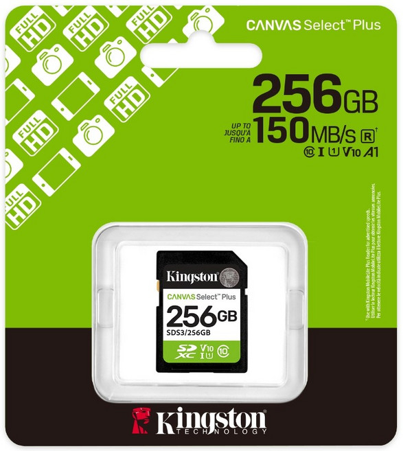 Kingston Canvas Select Plus SDXC 記憶卡【SDS3】代理商保固, 1個, 256GB