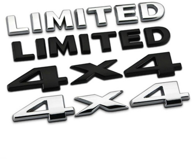 레터링 지프엠블럼 4X4 리미티드 트렁크엠블럼 지프용품, 4X4(블랙)