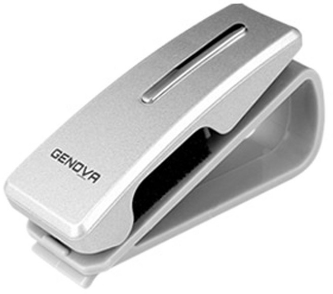 삼진퍼스트 제노바 선글라스 카드 클립, 메탈릭 실버, 1개