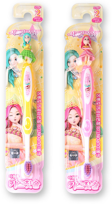 아텍스 시크릿쥬쥬 피규어 키즈 칫솔 아동용 Step2, 랜덤 발송, 1개입, 30개