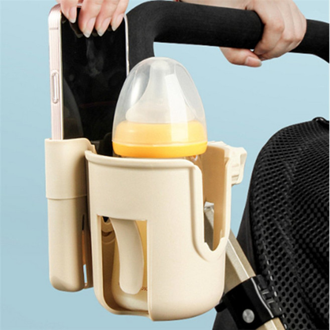 어반블루 유모차 컵홀더 스마트폰거치대 베이지 유모차폰거치대