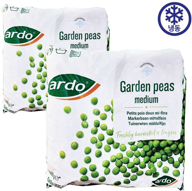 아르도 냉동 완두콩, 2개, 1kg