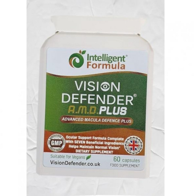 비전 디펜더 플러스 눈 AREDS2 비타민 미네랄루틴 아연 메소제아잔틴 강화 완벽한 눈/눈 건강 관리 지원, 60, 1개