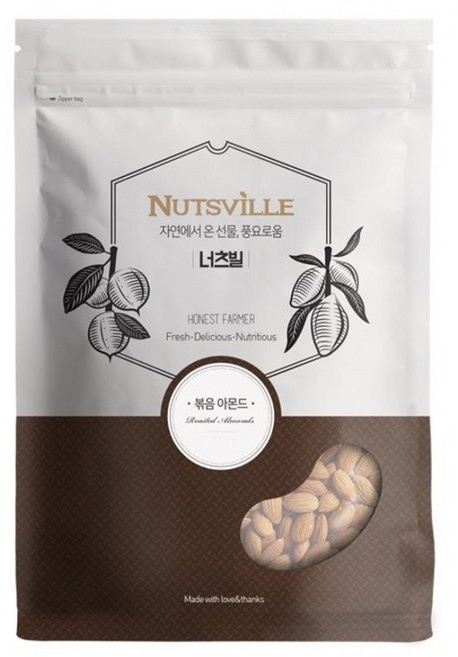25년 햇 너츠빌 구운 볶음 아몬드 [본사직출], 1개