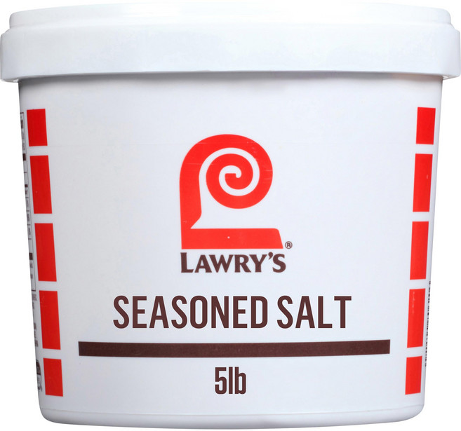로리즈 시즈닝 솔트 다목적 조미용 시즌드 솔트 Lawrys Seasoned Salt 5 lb - One 5 Pound Container of All-Purpose Seasone, 2.268kg, 1개