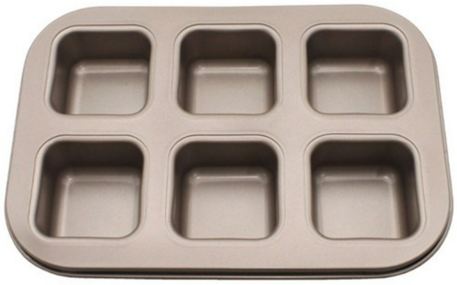 이홈베이킹 높은 미니 큐브빵틀 6구, 5개