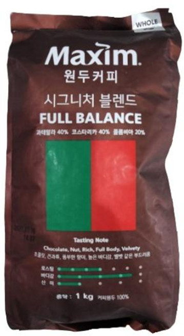 맥심 시그니처 블렌드 풀 밸런스, 1kg, 1개