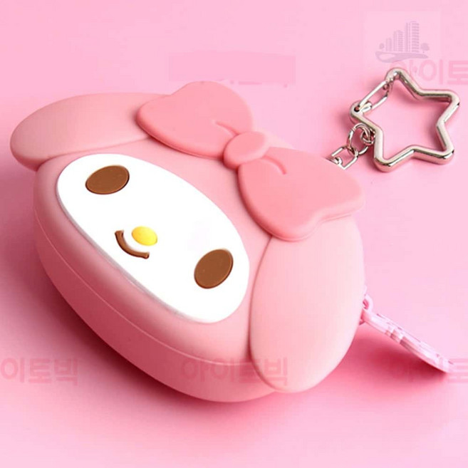 조은 산리오 마이멜로디 실리콘 동전지갑 키링 렌즈케이스
