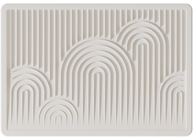 클로버 고양이 화장실 입구 모래판, 1개, 화이트