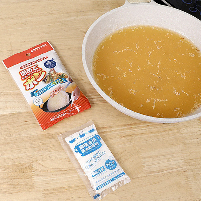 코쿠보 일본제 튀김기름 식용유 폐유 굳히는 가루 3P세트