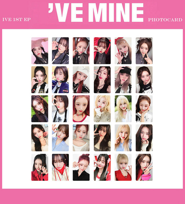 아이브 IVE 2025 포토카드 30장 36장 비공굿 포카, 아이브 MINE