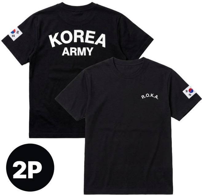 밀리랩 로카티 ROKA 반팔 티셔츠 2P