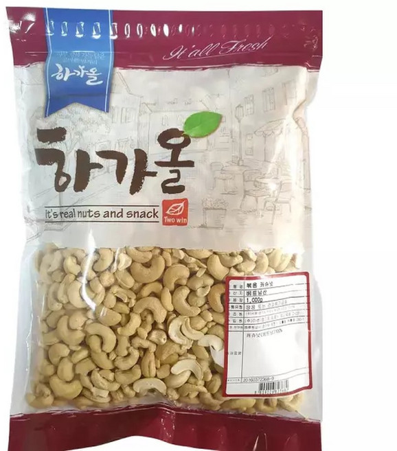 베트남 구운 캐슈넛 1kg 볶음 캐쉬넛 케슈넛 볶은, 1개