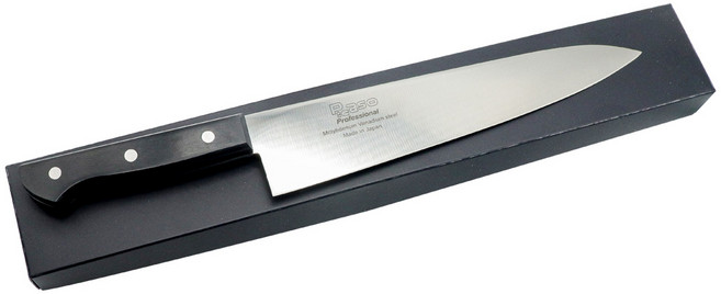 일본 니켄 피카소 프로페셔널 주방 칼, 블랙, 1개