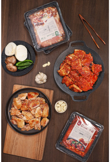 아임큐 원닭 숯불닭갈비 3kg 춘천식 닭갈비, [매콤1kg 3팩]