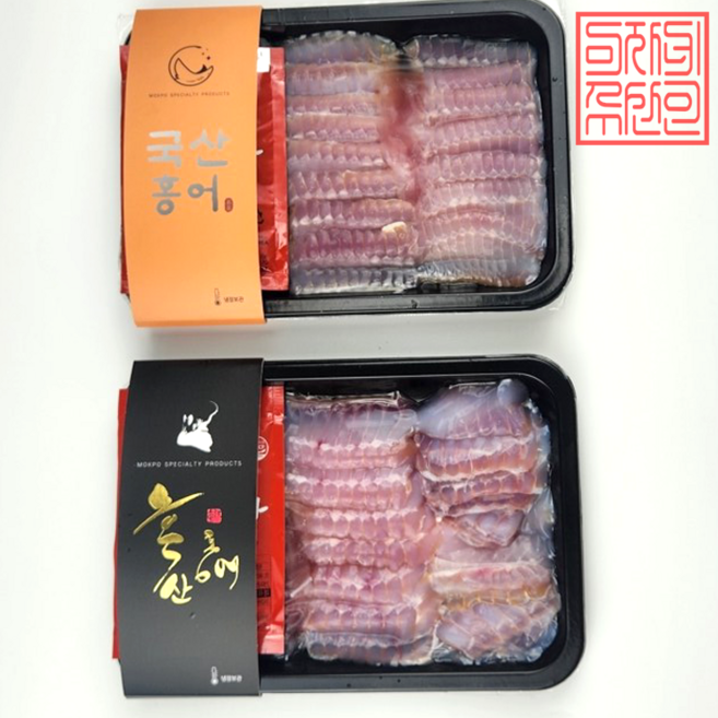 목포 국산 흑산도 홍어, 국산 홍어250g, 중, 1개