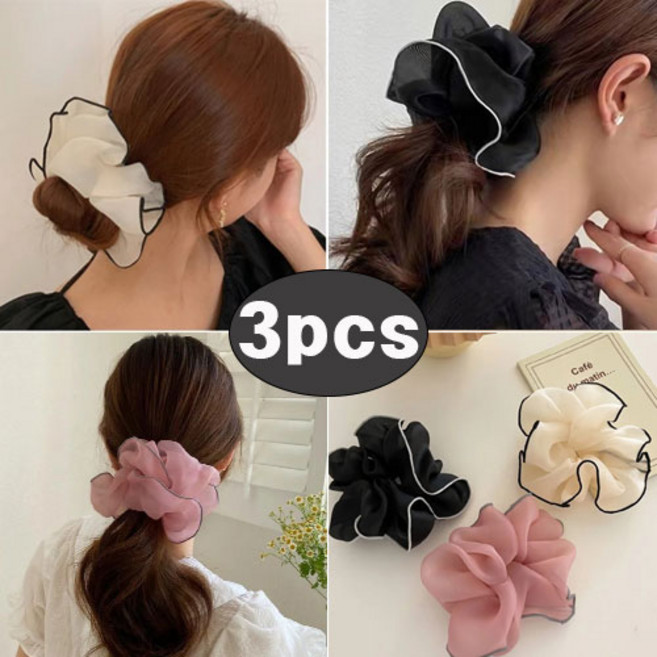 공주마마/풍성한빅셔링쎄이노방헤어슈슈[3개한세트]