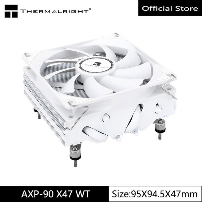 THERMALRIGHT AXP90 X47 지원 히트파이프 라디에이터 공냉식 115X 1200 하향 압력 47MM ITX AM5 A1700 쿨러는 AM4를