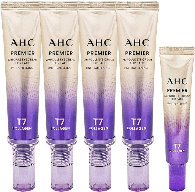 2025 최신상 AHC 아이크림 시즌13 프리미어 앰플 포 페이스 라인 타이트닝 40ml 4개+12ml 1개
