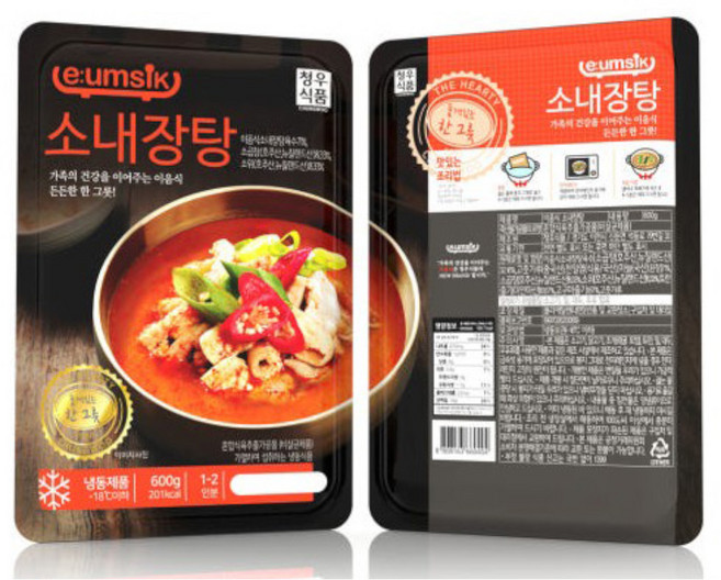 청우식품 (냉동)청우 소내장탕600g, 1개, 600g