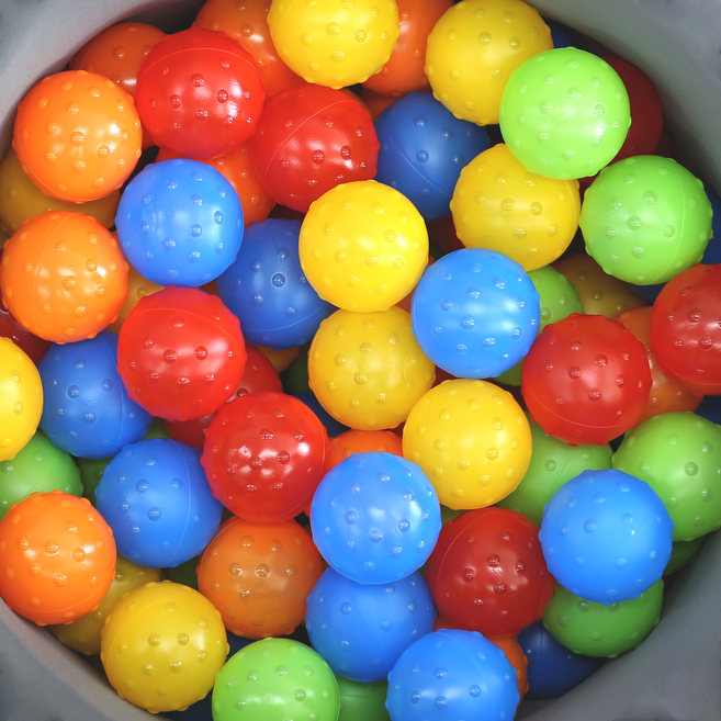 베베아인 아기 볼풀공 7.3cm 국산 KC, 촉감 레인보우 80개