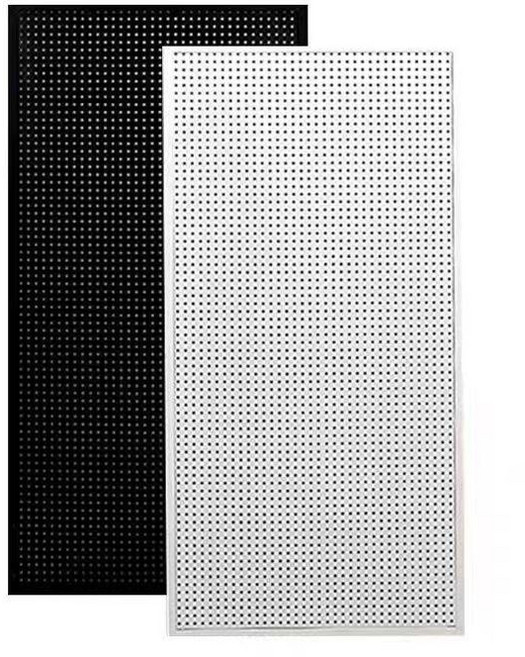 타공판 철판 걸이대 정리대 파티션 사무실 책상 대형 화이트 60 120cm 20개, 맞춤 사이즈 주문 제작 기본화이트블랙