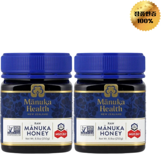 1+1 마누카헬스 무가공 마누카 꿀 UMF 10+ MGO 263+ 250g, 2개 - 쿠팡