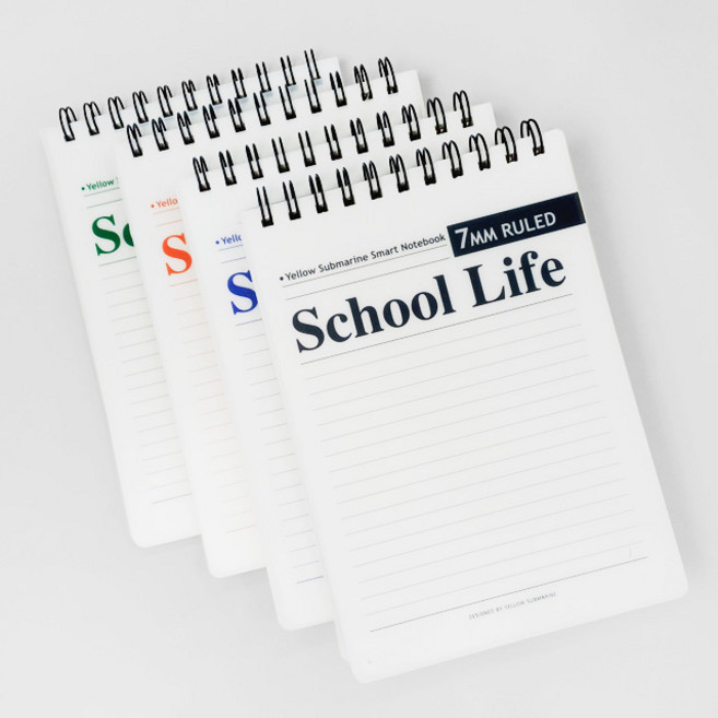 3000 PP A5 상철 스쿨라이프 라인 노트 / (NO995), 1개